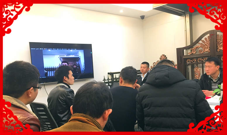 歡迎海底撈一行來至尊卡爾總部交流學習