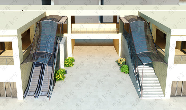 扶梯雨棚怎么做，快看這些效果圖，保證滿意
