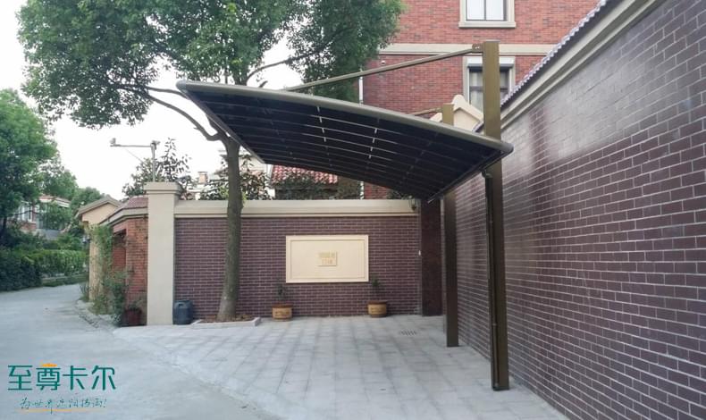 小區內可以裝車棚嗎？停車棚圖片效果圖？